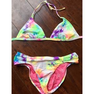 Tye-Dye Two-Piece Bathing Suit